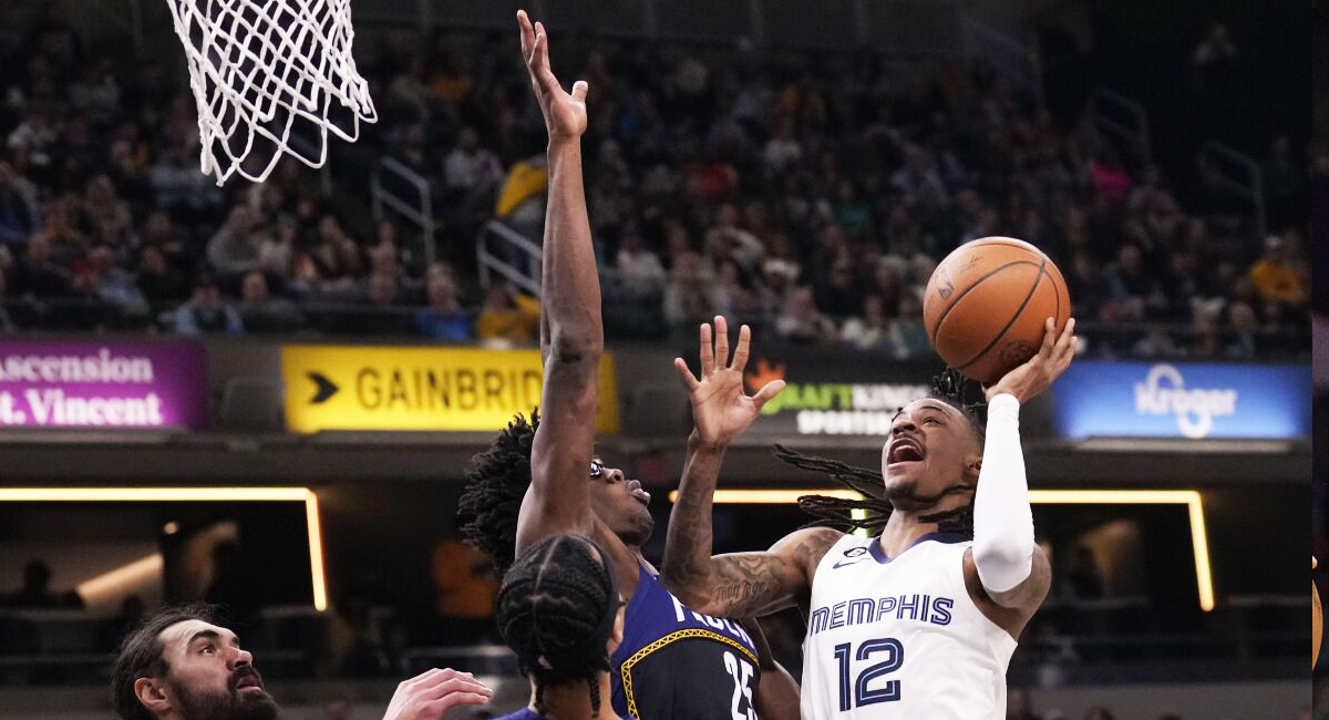 Los Grizzlies alcanzaron su novena victoria consecutiva tras derrotar a los Pacers (Video)