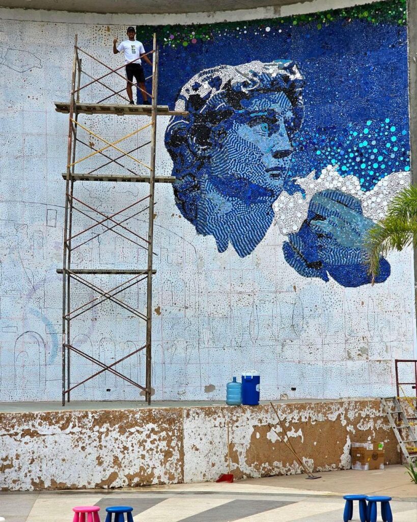 Mural de El David, por Óscar Olivares, en Maracaibo