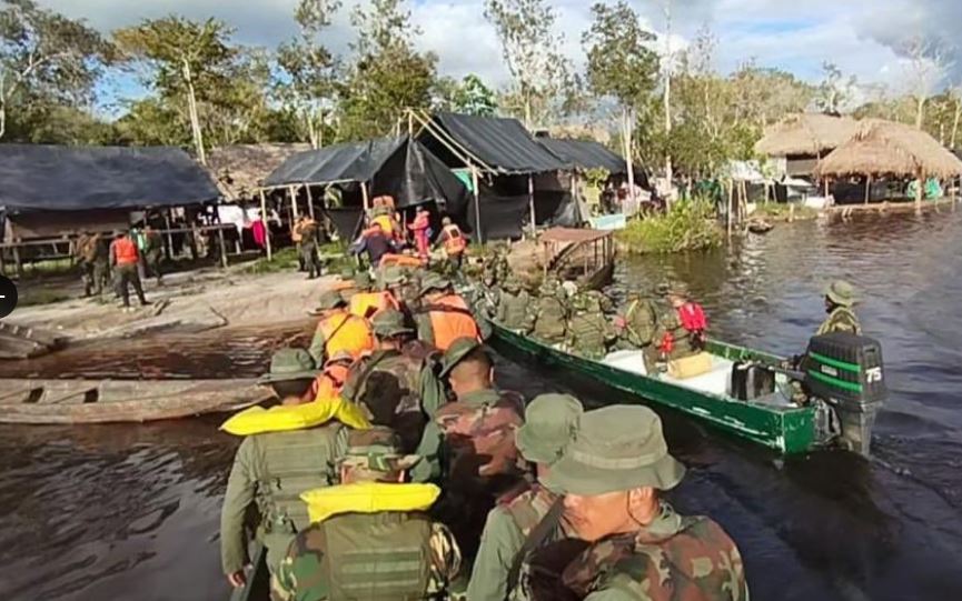 Cinco colombianos y dos ecuatorianos detenidos en Amazonas: practicaban minería ilegal
