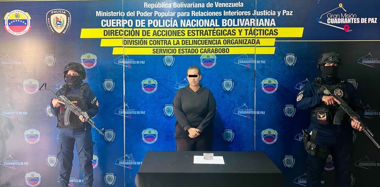 Una mujer con alerta roja de Interpol por trata de personas fue capturada en Carabobo