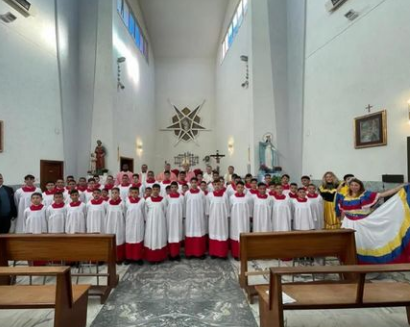 Niños Cantores del Zulia ofrecieron servicio litúrgico en eucaristía con la comunidad venezolana en Roma