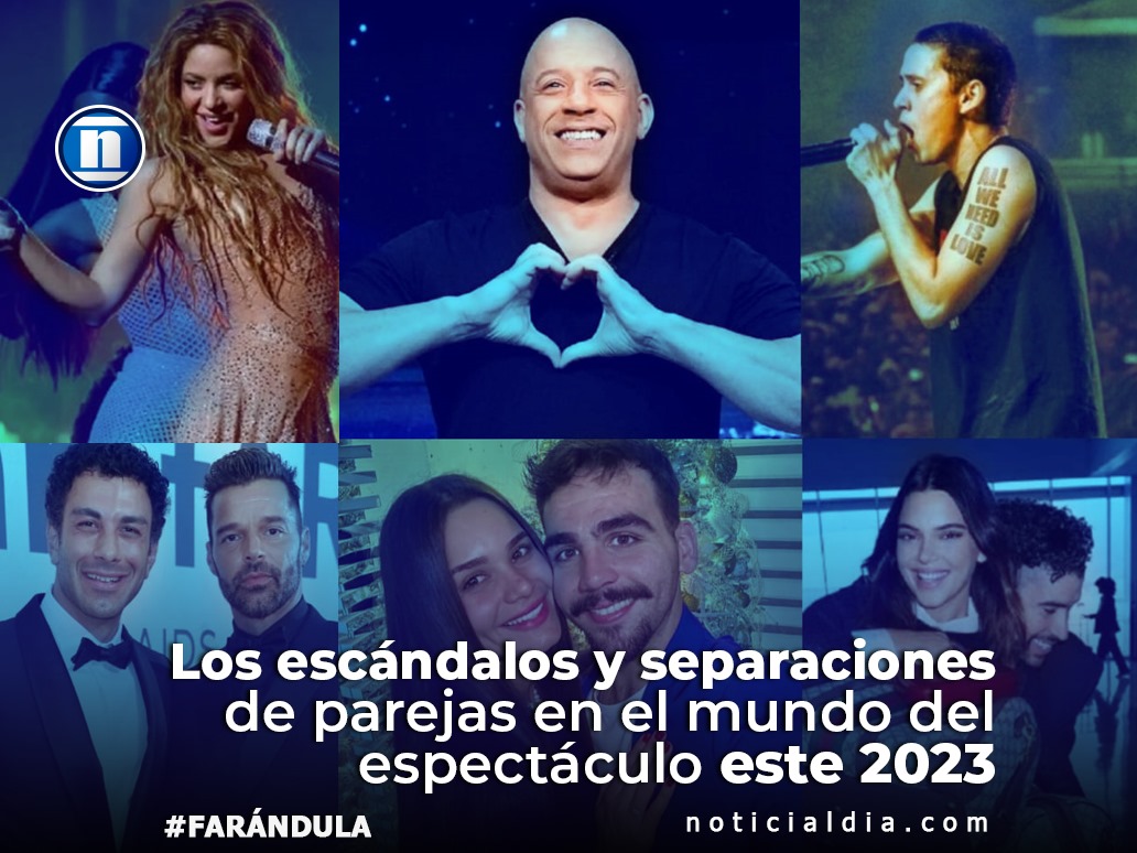 Los escándalos y separaciones de parejas en el mundo del espectáculo este 2023