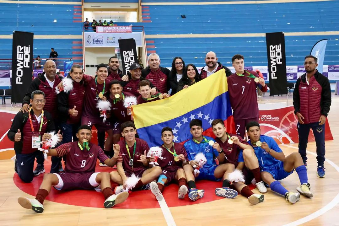 El equipo venezolano de fútbol sala conquista el campeonato bolivariano