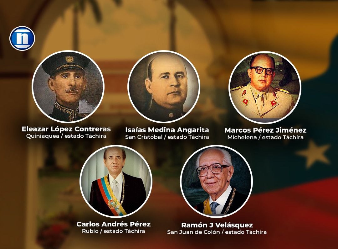 ¡Gochos al poder!: Táchira es el padre de la mayoría de los presidentes de Venezuela