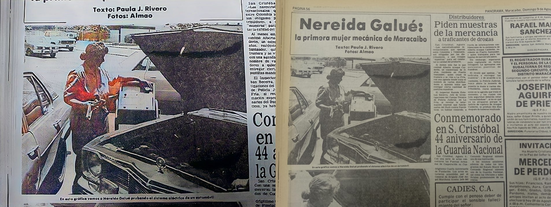 Nereida Galué, la primera mujer mecánica en Maracaibo