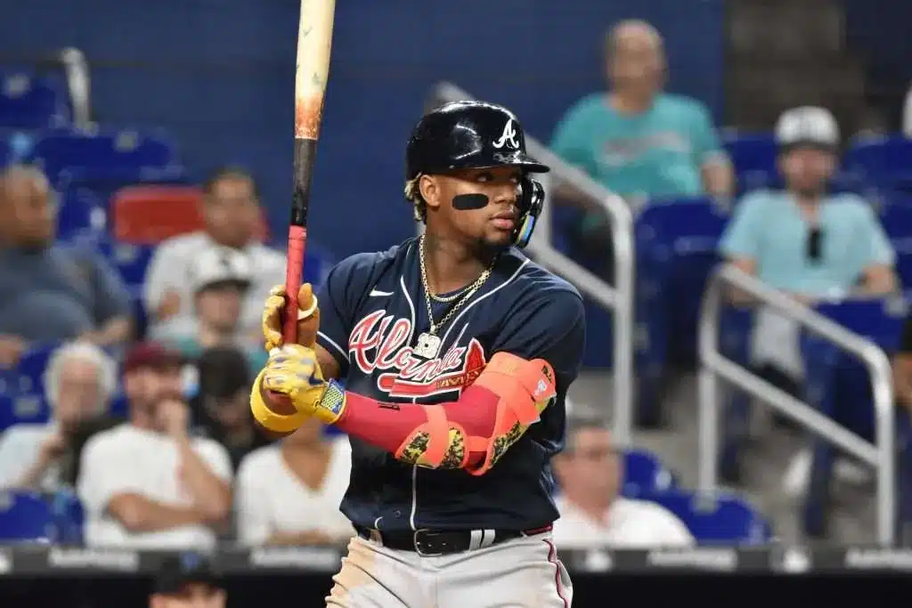 Ronald Acuña Jr. conectó su cuarto cuadrangular de la temporada