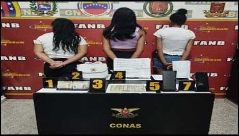 Efectivos del Conas capturaron a tres extorsionadoras en Aragua