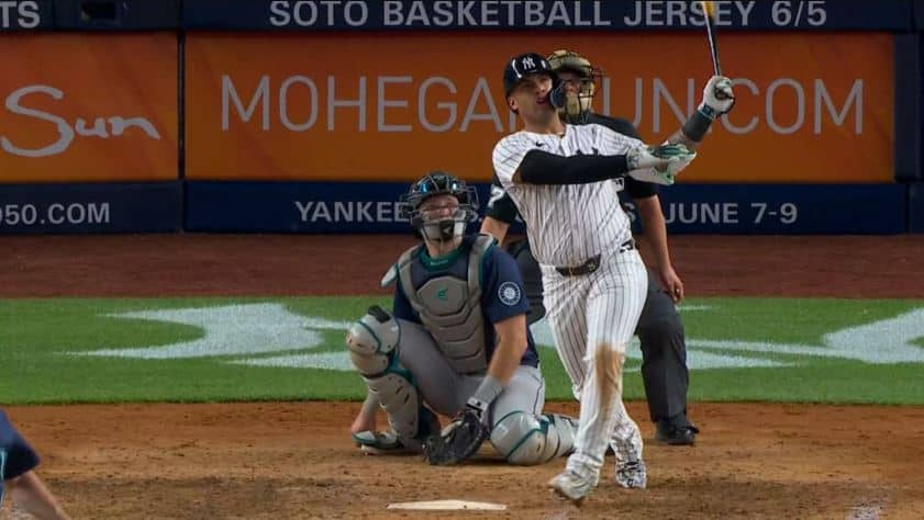 Gleyber Torres explotó su poder en el Yankee Stadium (Video)