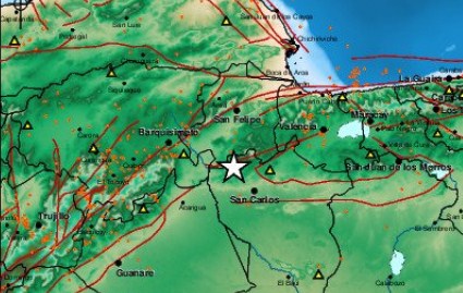 Funvisis reportó un sismo al noroeste de San Carlos en Cojedes