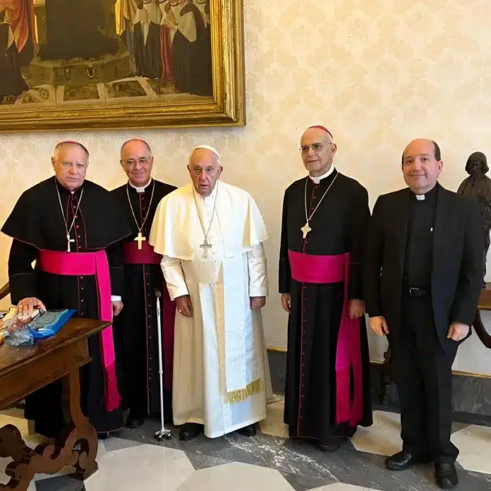 Líderes de la Conferencia Episcopal Venezolana se reunieron con el papa Francisco en el Vaticano