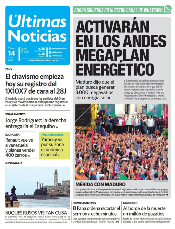 Titulares de la prensa nacional para este 10 de junio