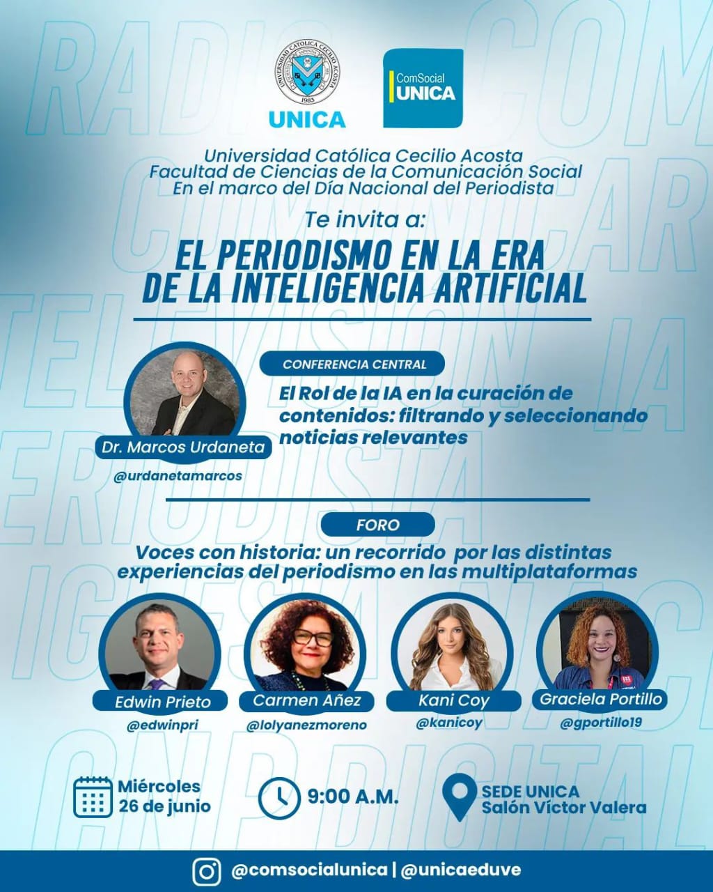 UNICA invita al evento: El periodismo en la era de la inteligencia artificial