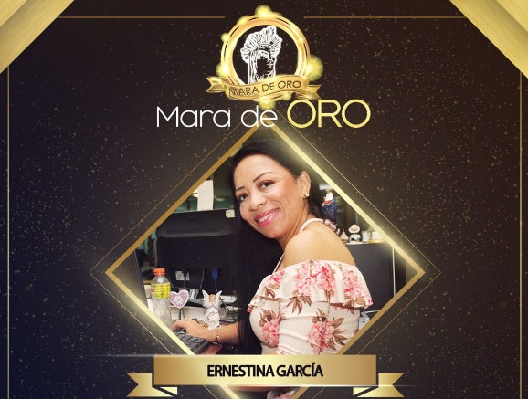 Ernestina García, periodista de NAD, es distinguida con un Mara de Oro por su labor comunicacional