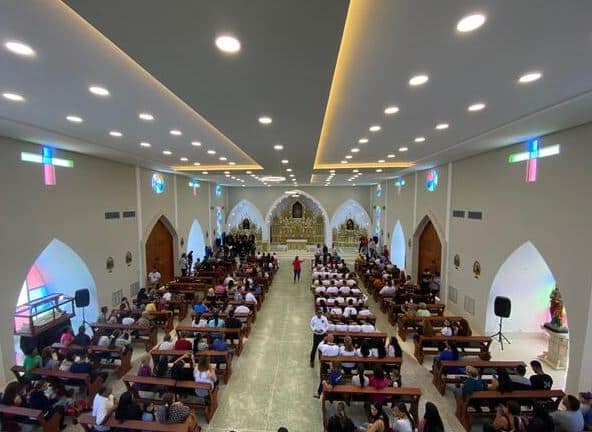 Reinauguraron iglesia Nuestra Señora del Rosario de Aránzazu en Santa Rita