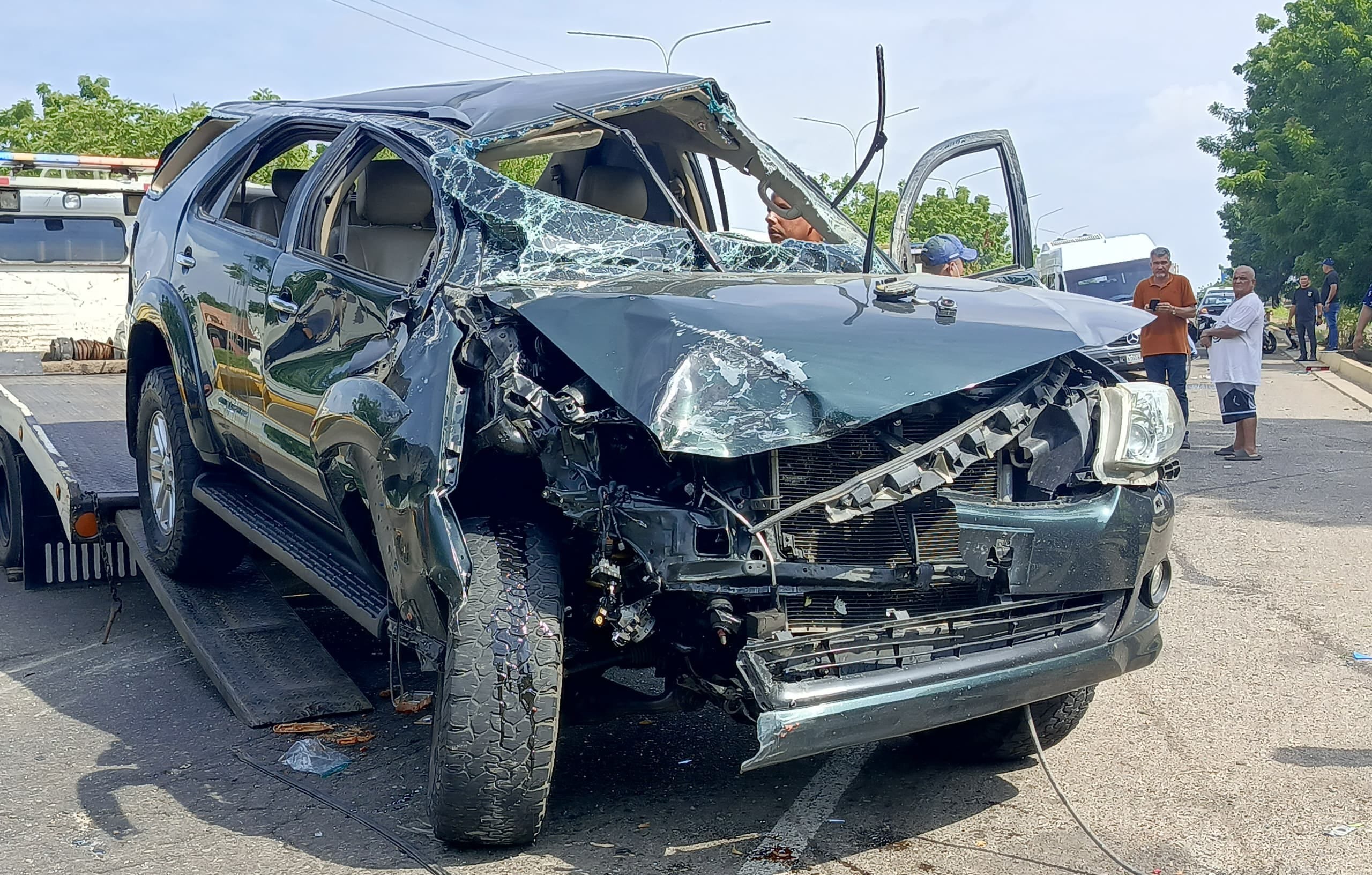 Un motorizado herido dejó múltiple colisión en la C-1 de Maracaibo la mañana de este 02-Jun