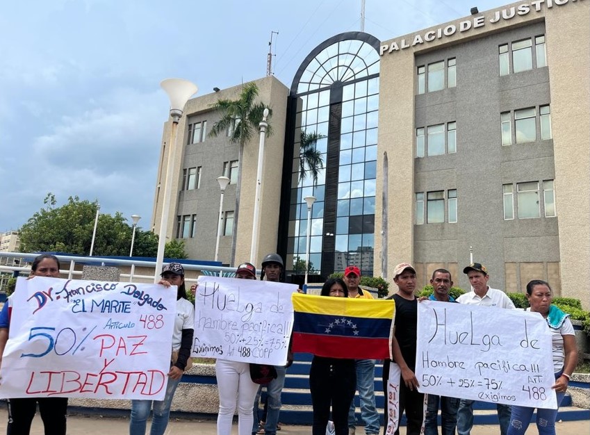 Protestaron en Maracaibo los familiares de los presos que se mantienen en huelga de hambre