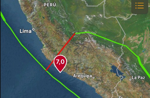 Dos réplicas de 4.0 y 4.2 sacuden el sur de Perú, tras un sismo de magnitud 7