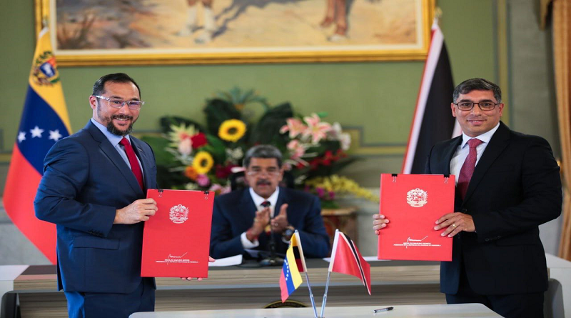 Venezuela y Trinidad firman acuerdos energéticos