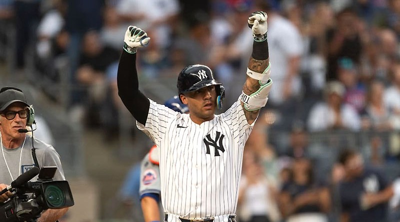 Gleyber Torres disparó su noveno vuelacercas de la temporada