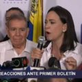 María Corina Machado no reconoce el triunfo de Nicolás Maduro
