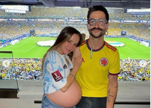 Evaluna y Camilo más enamorados que nunca: Así se les vio en la final de la Copa América