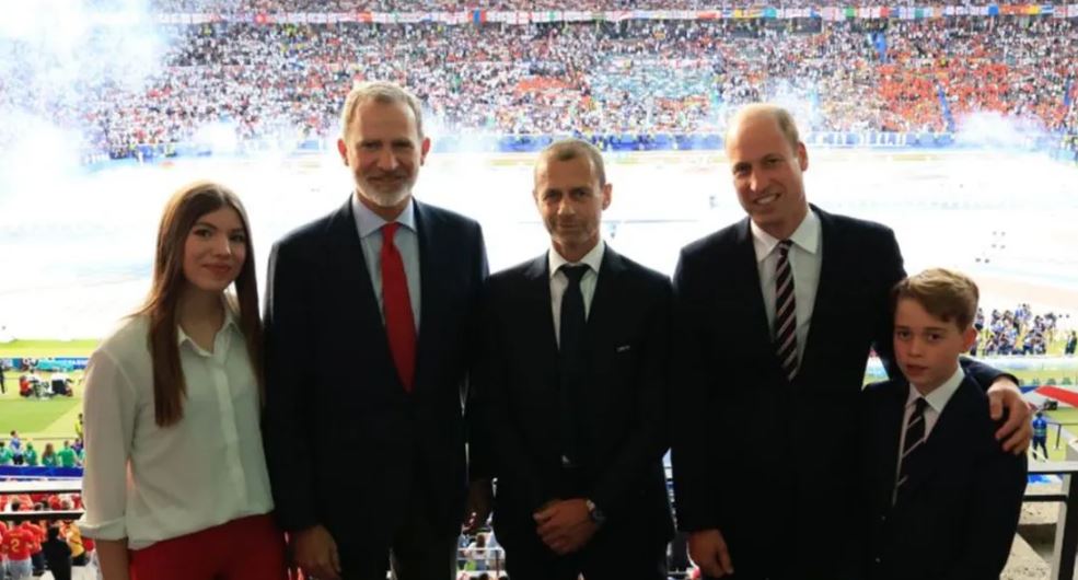 Rey Felipe VI y el príncipe Guillermo presentes en la final de la Eurocopa