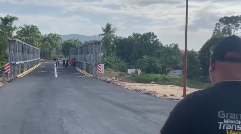 Finalizan la construcción del nuevo puente Onia en Táchira