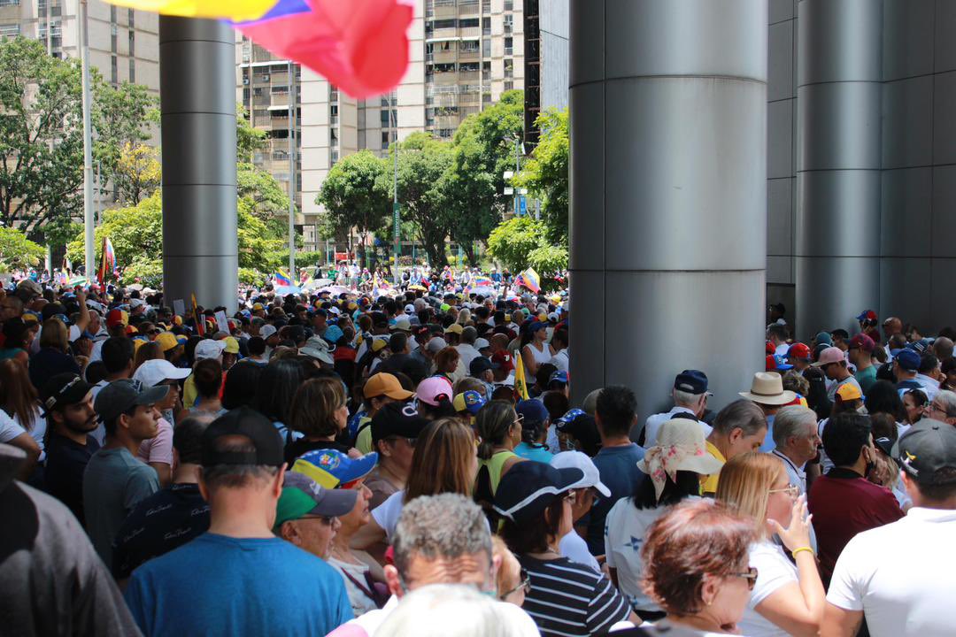 María Corina Machado encabeza concentración de la oposición en Caracas