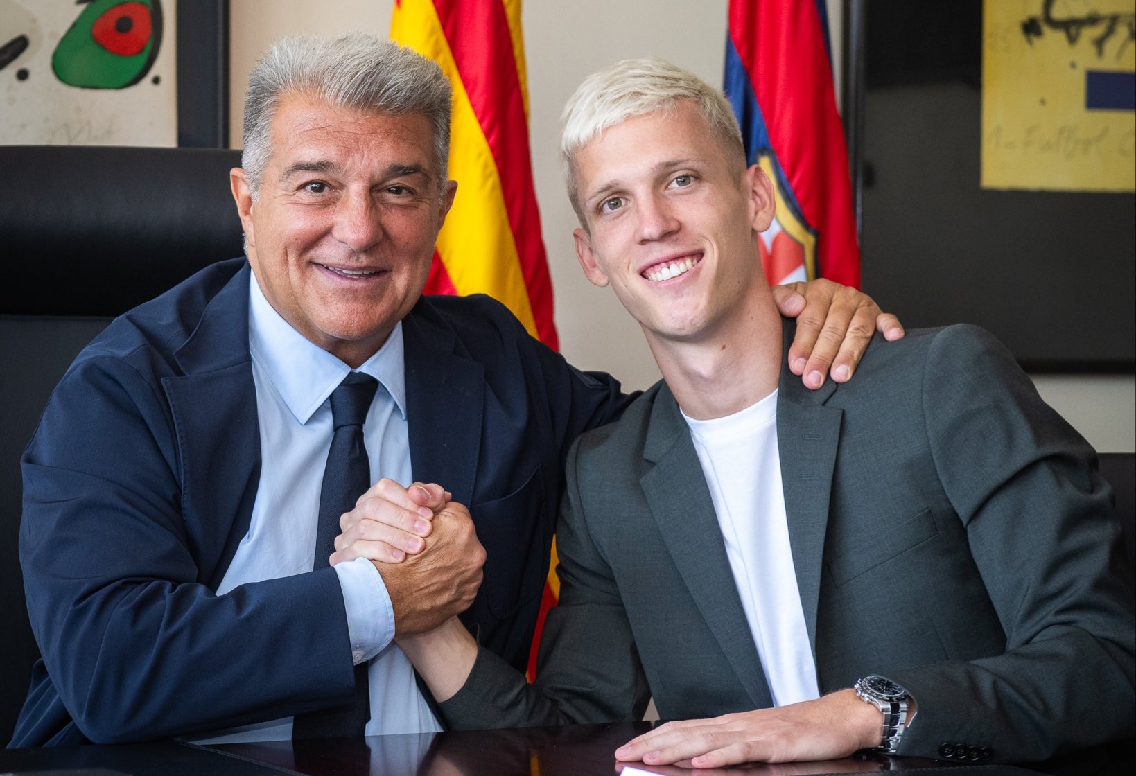 Barcelona hizo oficial la llegada de Dani Olmo