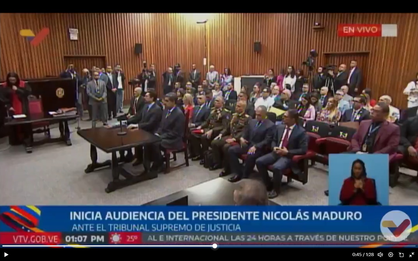 Inicia la audiencia de Nicolás Maduro en el TSJ