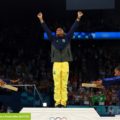 La brasileña Rebeca Andrade alcanzó la dorada ante el homenaje de Simone Biles en París 2024