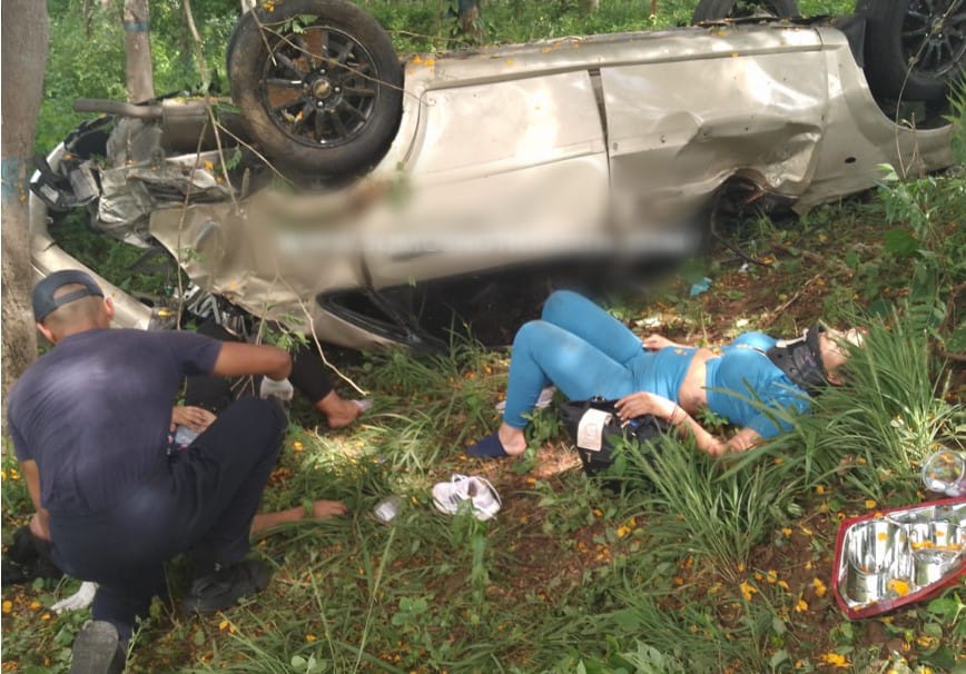 Cinco heridos dejó vuelco vehicular en la carretera Lara-Zulia