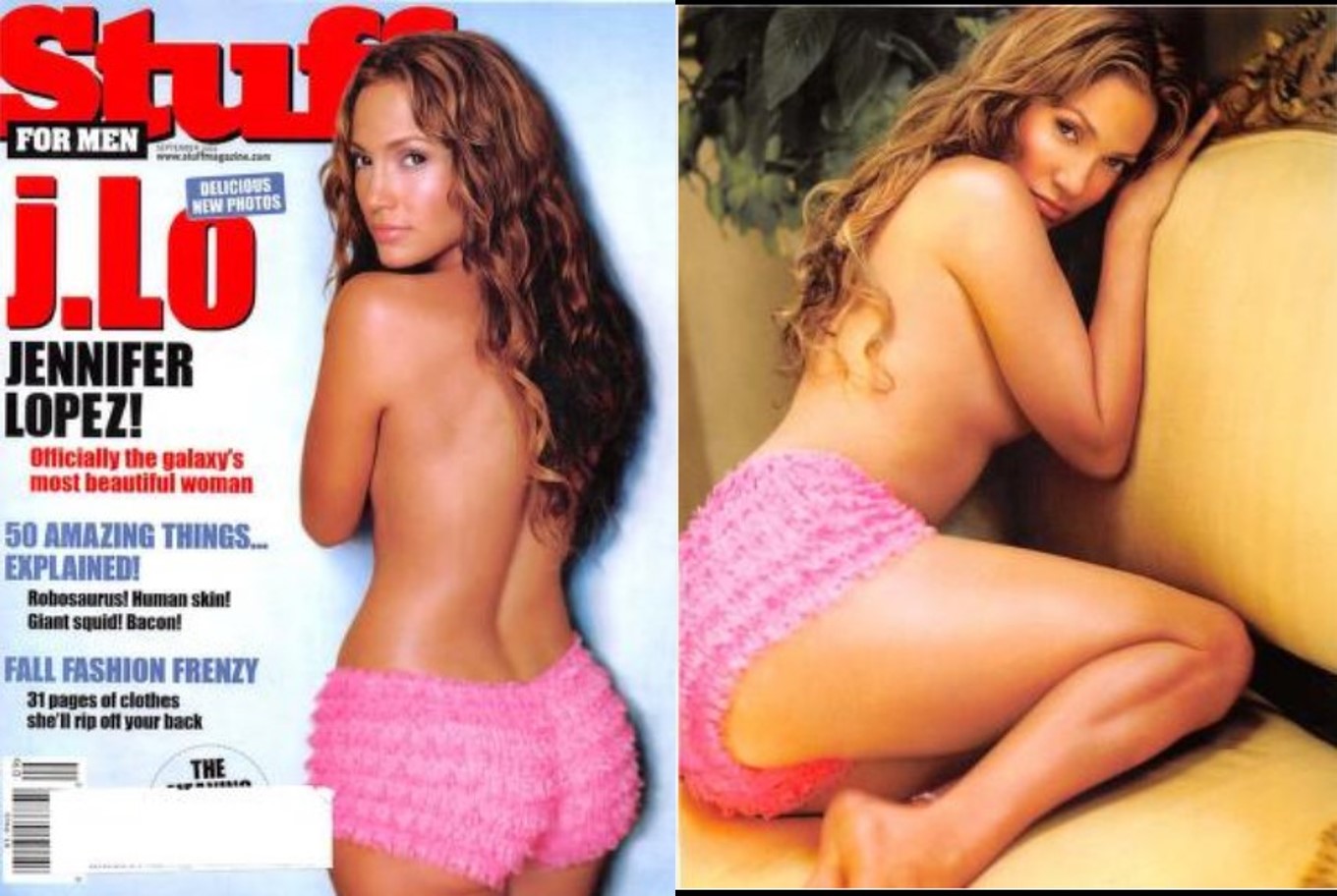 JLo en el 2001 en la bella juventud