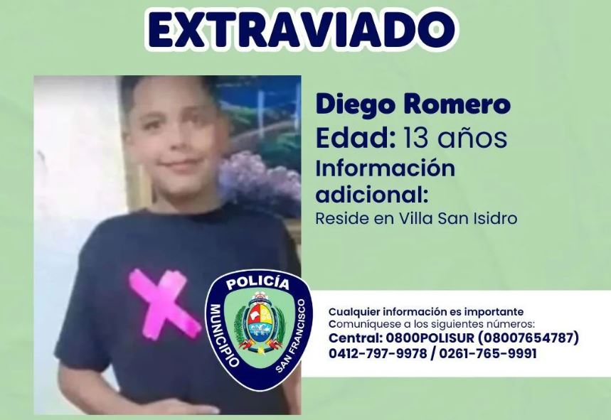 Buscan a adolescente de 13 años extraviado en San Francisco