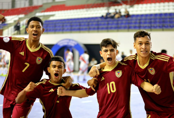 Venezuela triunfó ante Uruguay en el suramericano sub-17 de futsal para meterse a las semifinales