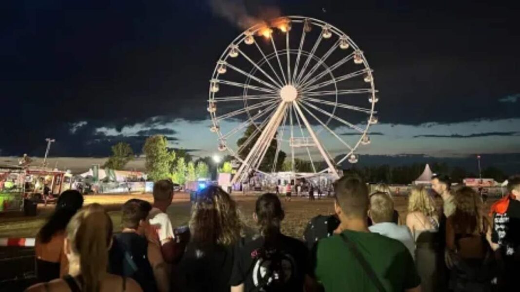 Al menos 16 heridos tras el incendio de una noria en festival de Alemania