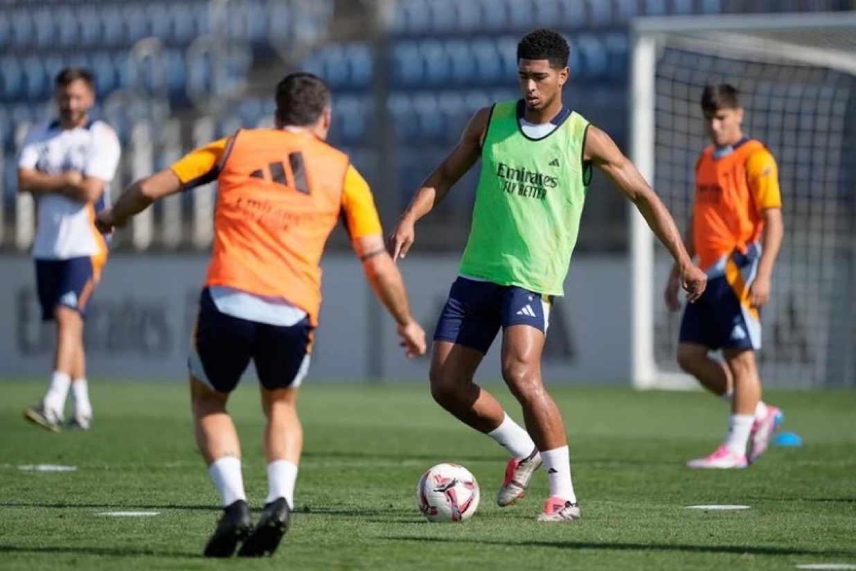 Jude Bellingham volvió a los entrenamientos del Real Madrid