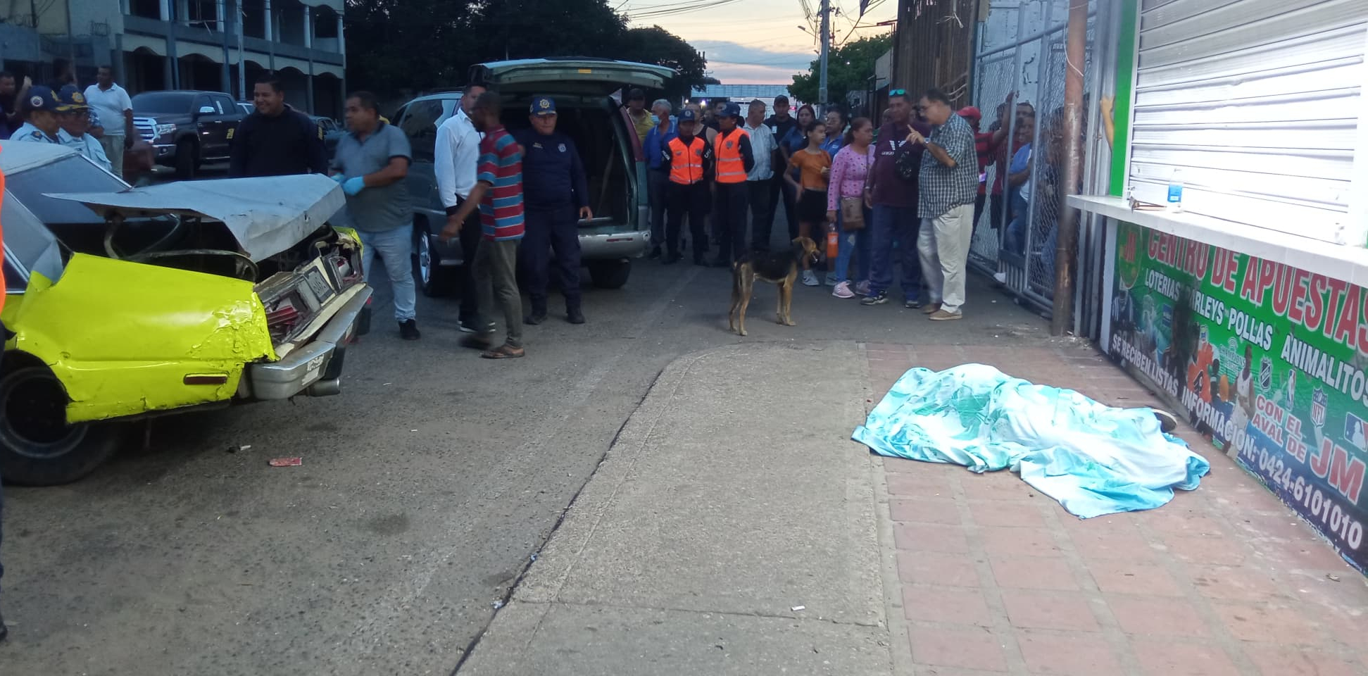 Murió vigilante de local comercial en Los Estanques al ser arrollado por conductor que se le atoró el acelerador de su carro