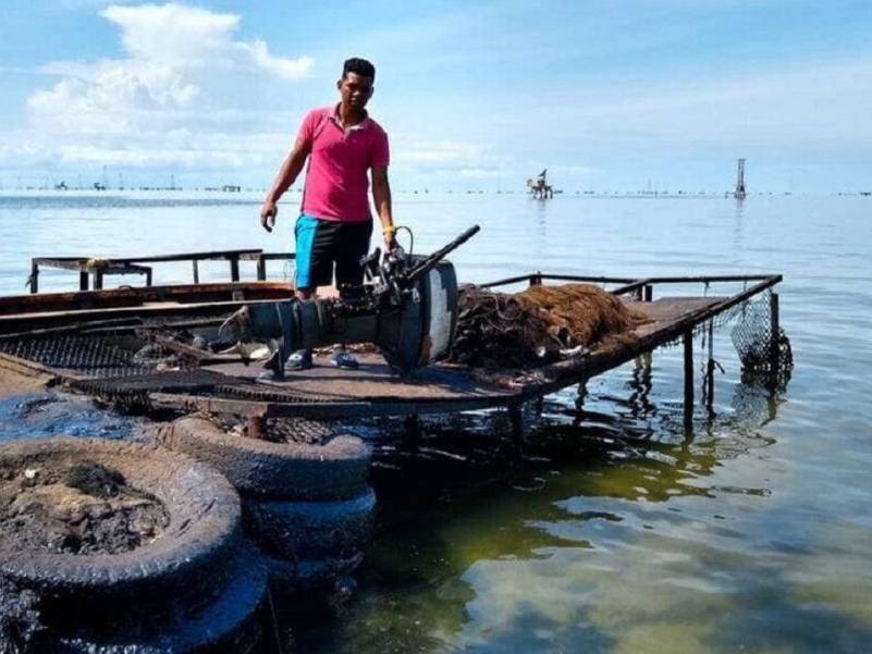 Tonina, tortuga y un manatí fueron algunos de los animales hallados petrolizados en el Lago de Maracaibo