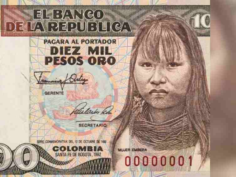 Banco de la República de Colombia se pronunció tras la denuncia de mujer emberá que aseguró salir en el billete de $10.000 sin su consentimiento