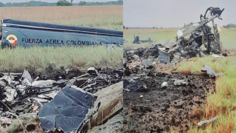 Ocho militares muertos tras desplomarse helicóptero de la FAC en Vichada, Colombia