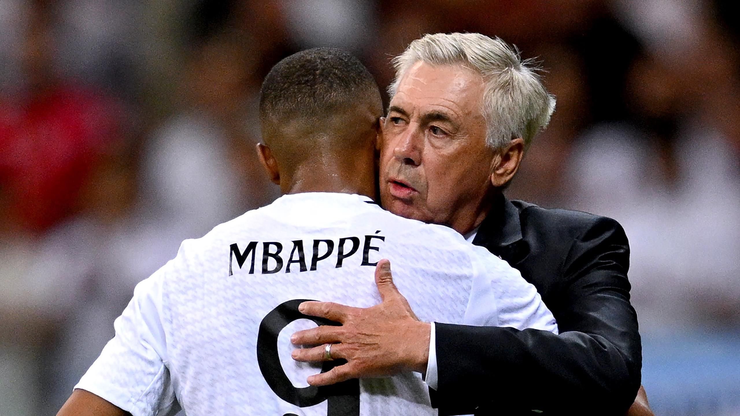 Ancelotti habló sobre la posible presencia de Kylian Mbappé en Champions League