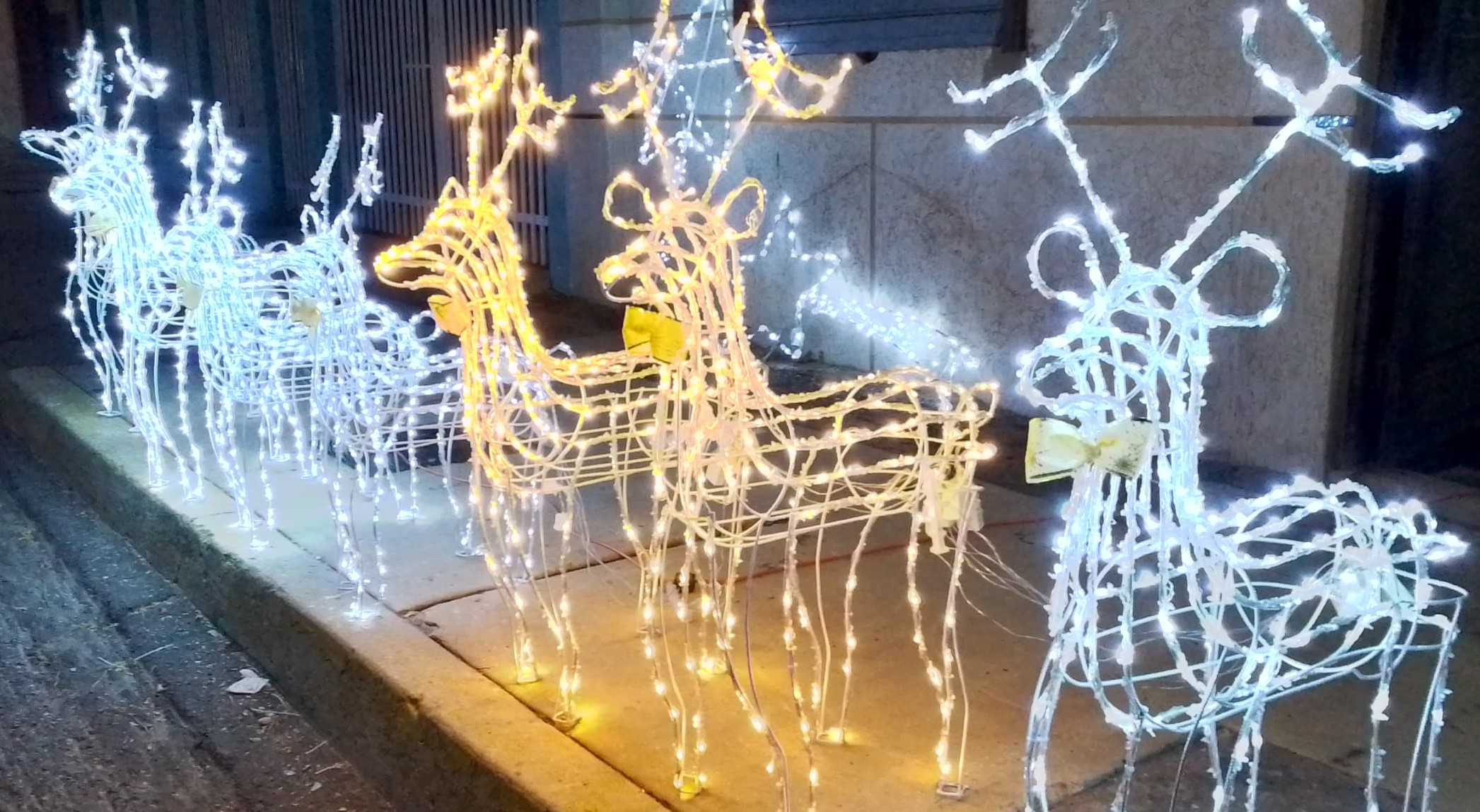 Bellos adornos navideños como los del Titilar Nocturno de Bella Vista, se comercializan por las noches en calles de Maracaibo