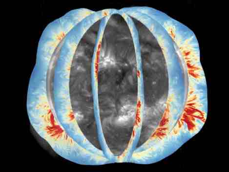 Logran medir el campo magnético de la corona solar en sus polos