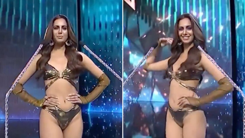 Mujer pakistaní encendió el debate tras modelar en bikini y sin hiyab en concurso de belleza