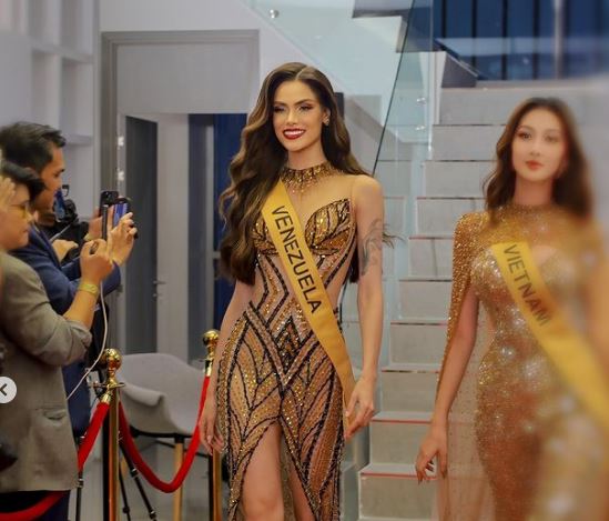 Anna Blanco Miss Grand Venezuela cautivó con su melodiosa voz en la competencia internacional