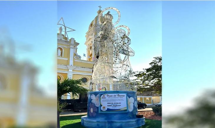 Develaron el monumento a la Virgen del Rosario en Cabimas