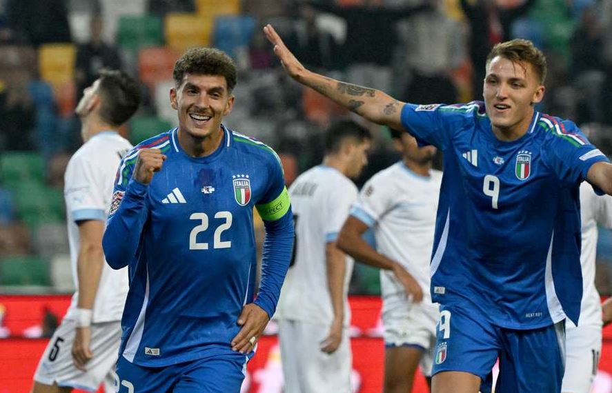 Italia goleó a Israel en el debut de Daniel Maldini