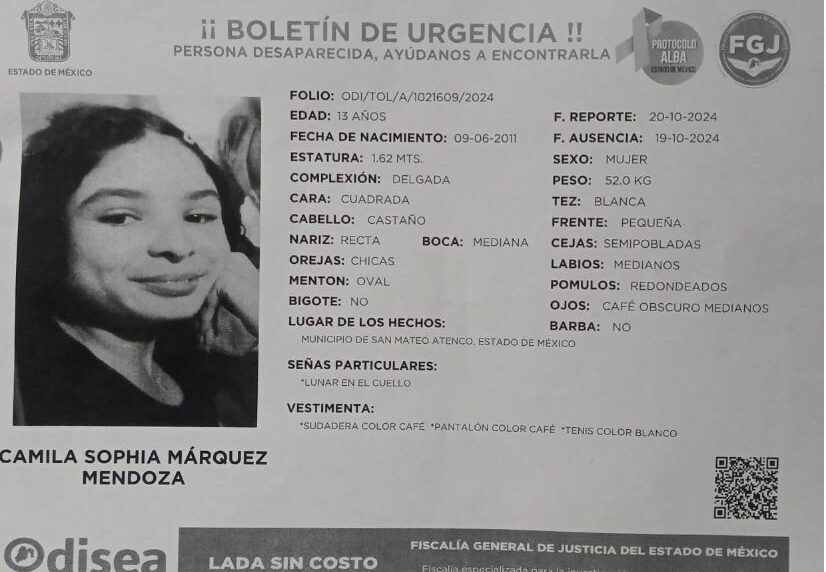 ¡Ayúdanos a encontrarla! Comienzan a repartir folletos para localizar a la adolescente zuliana desaparecida en México