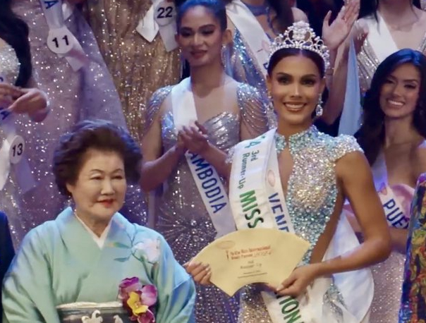 Venezuela se alza con el puesto de 3.ª finalista en el Miss International 2024